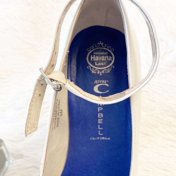 Jeffrey CAMPBELL | Scully 2 White Platform Heels Mary Jane leather women’s 9 - Picture 7 of 10